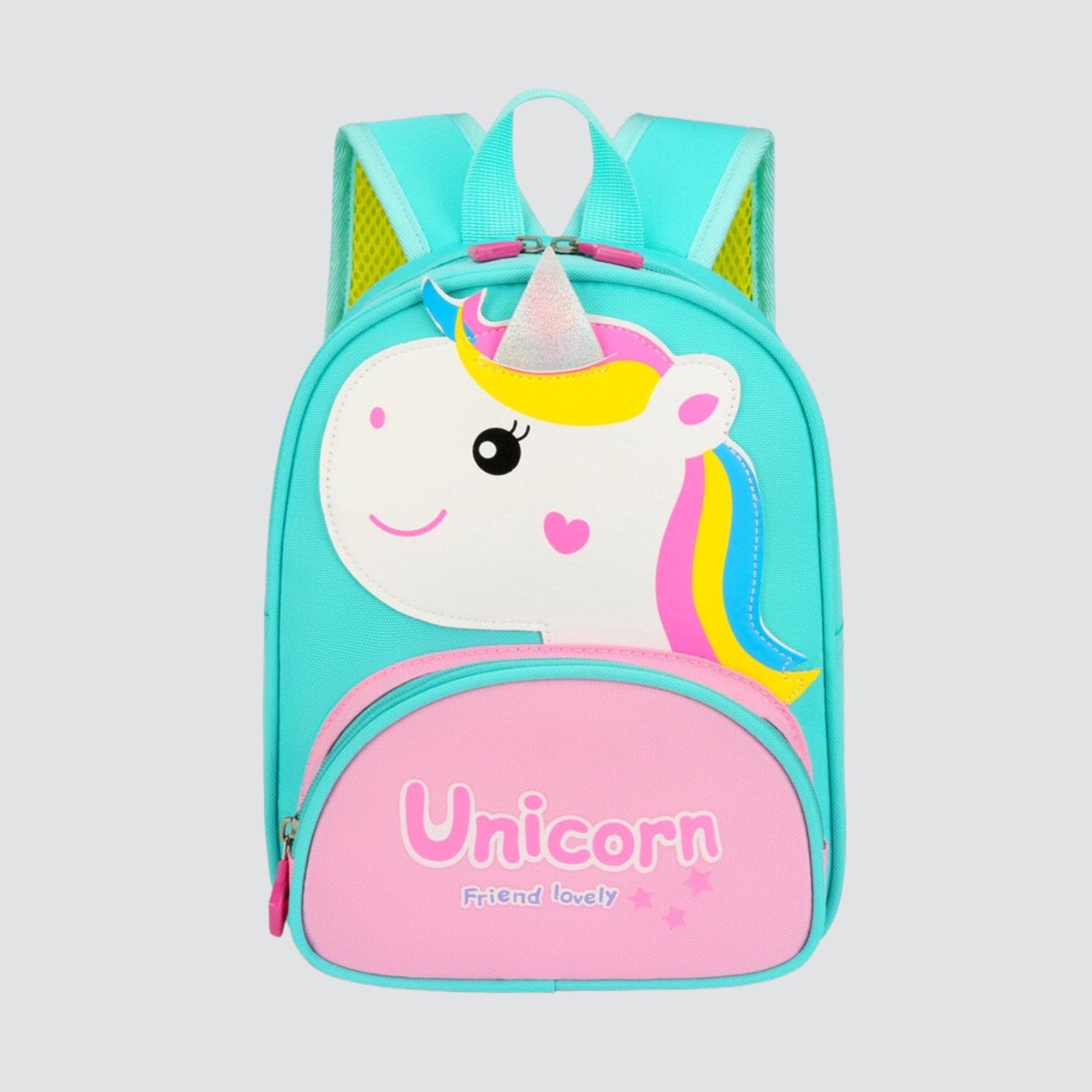 Aqua Blue Unicorn Mini Backpack