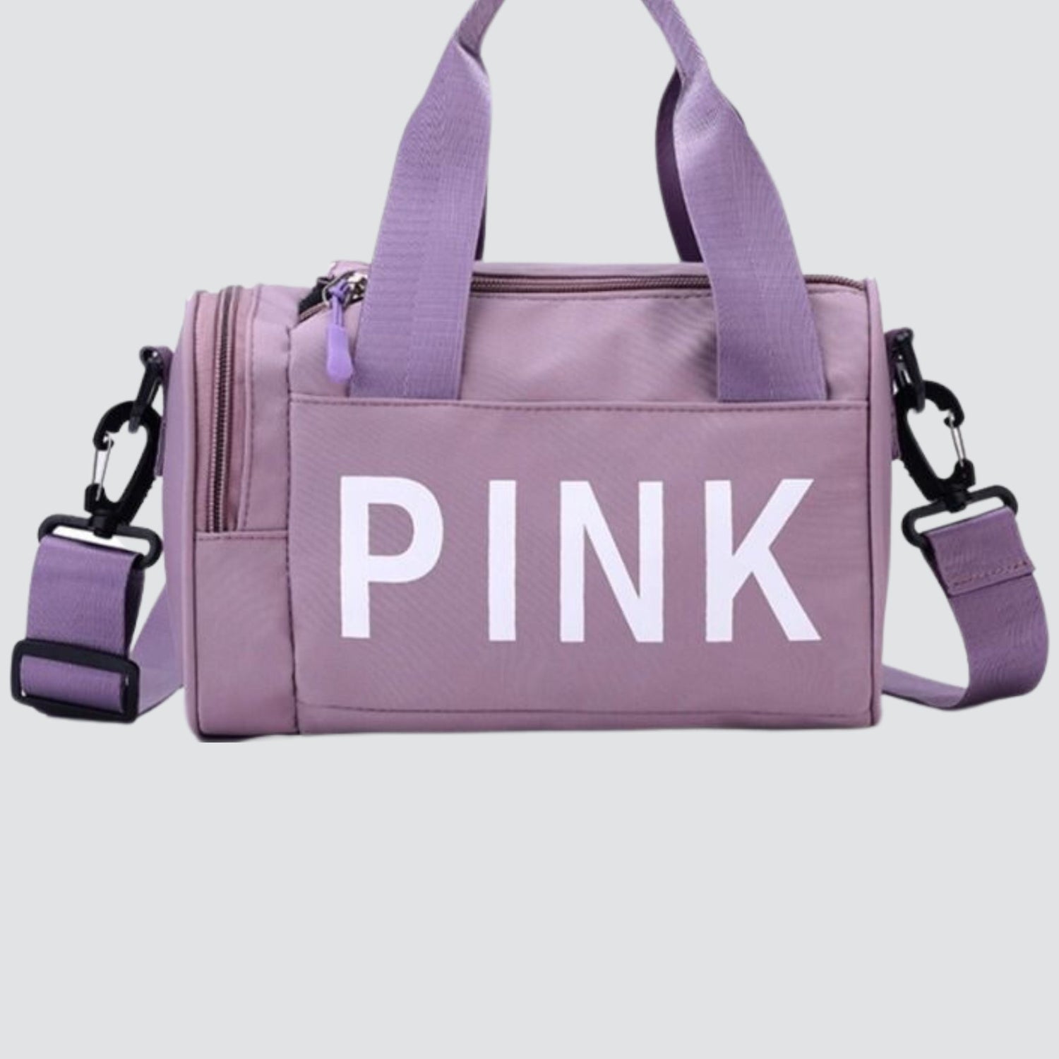 Pink brand hotsell duffle bag