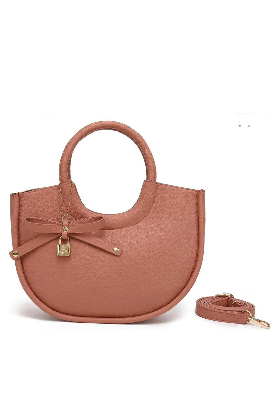 BDS2535 Bosalina Tote Handbag with Bow Keychain