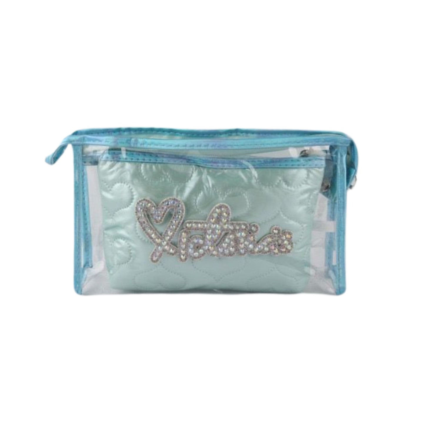 S3716 Heart Print Multi-Purpose Pouch Set