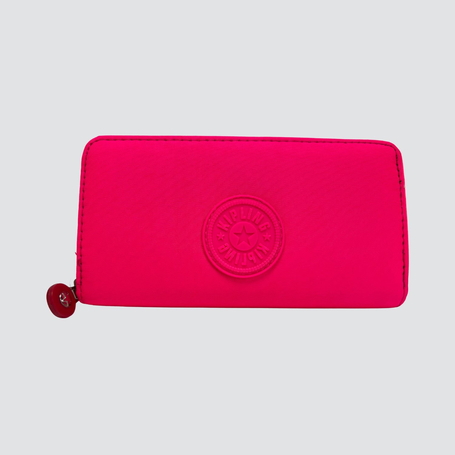 Neon Pink Kipling Large Wallet