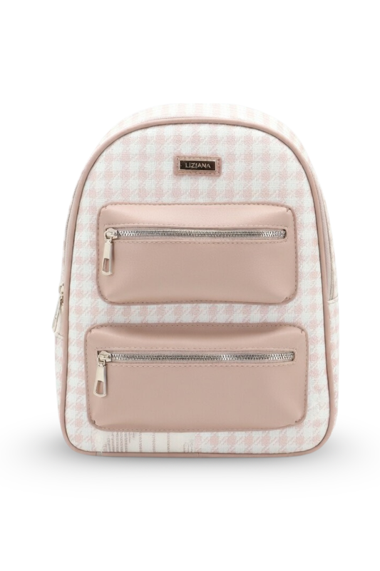 Textured Dual Pocket Backpack