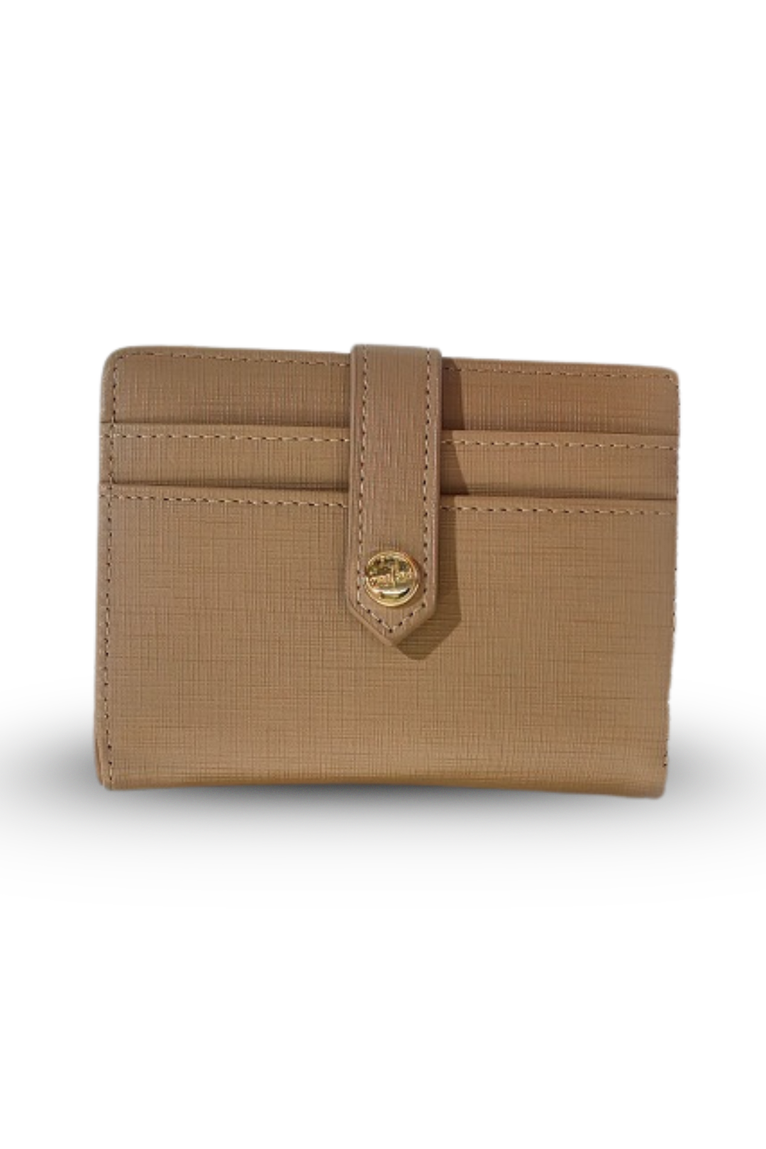 Textured Mini Wallet with Card Slots  Zip Closure