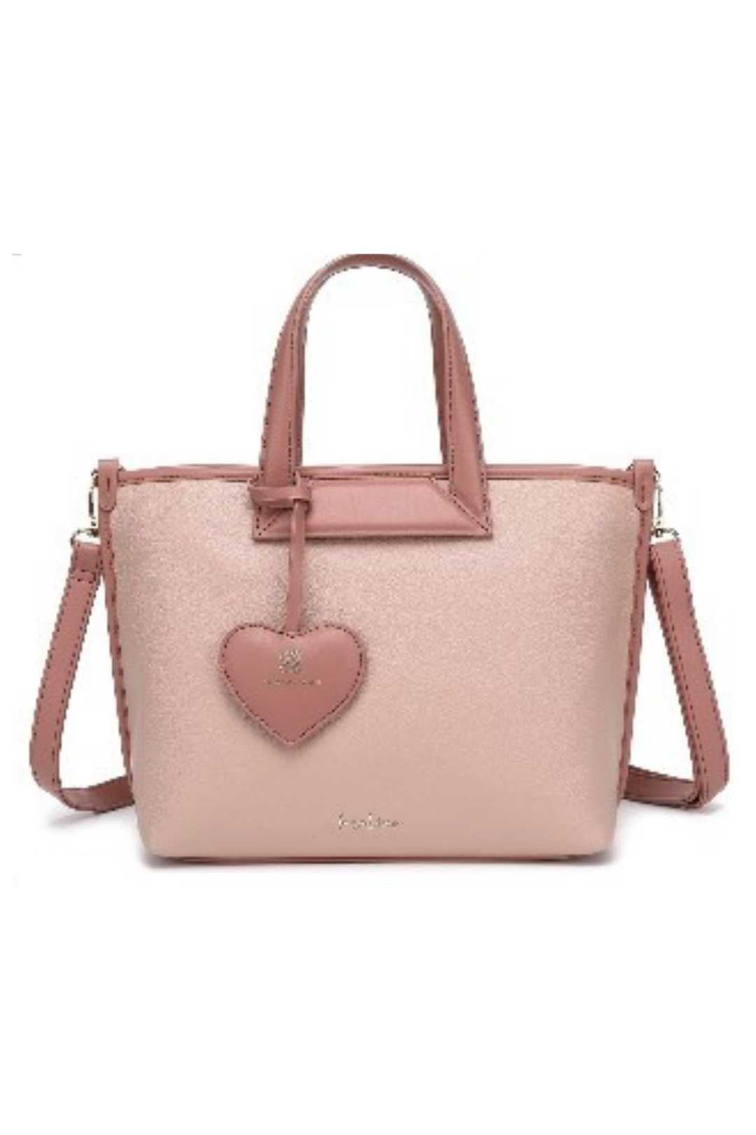 Bosalina Handbag with Heart Keychain
