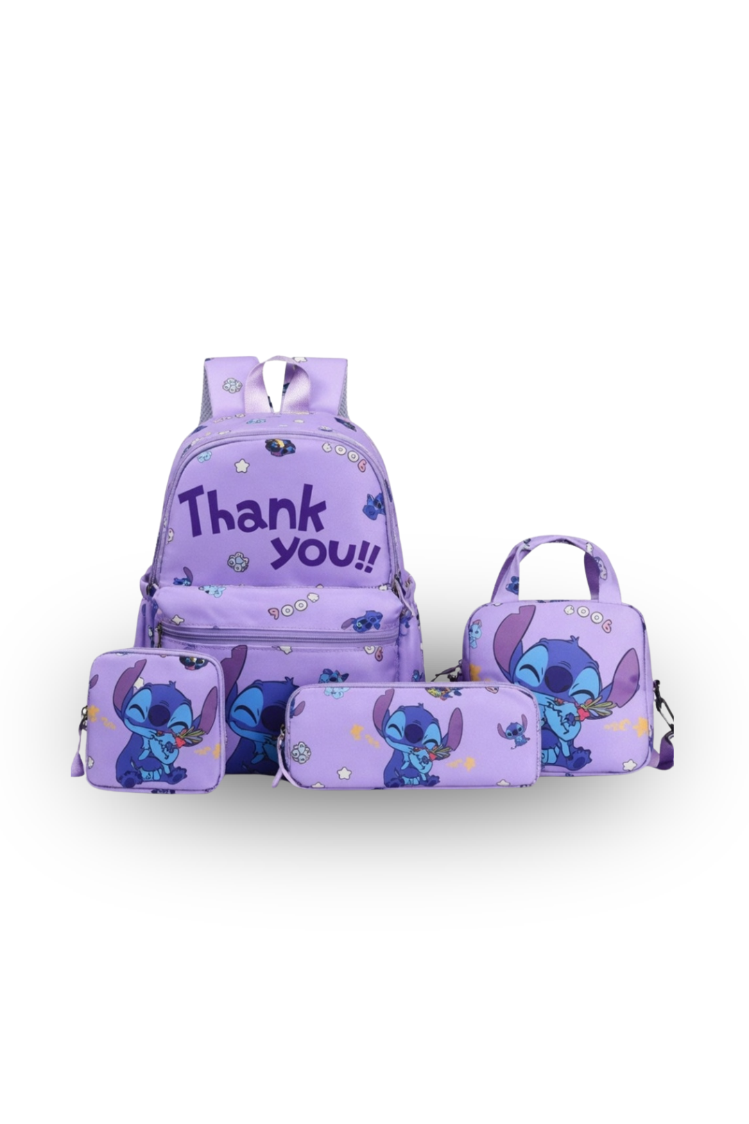 Kids 4-Piece Stitch Backpack Set