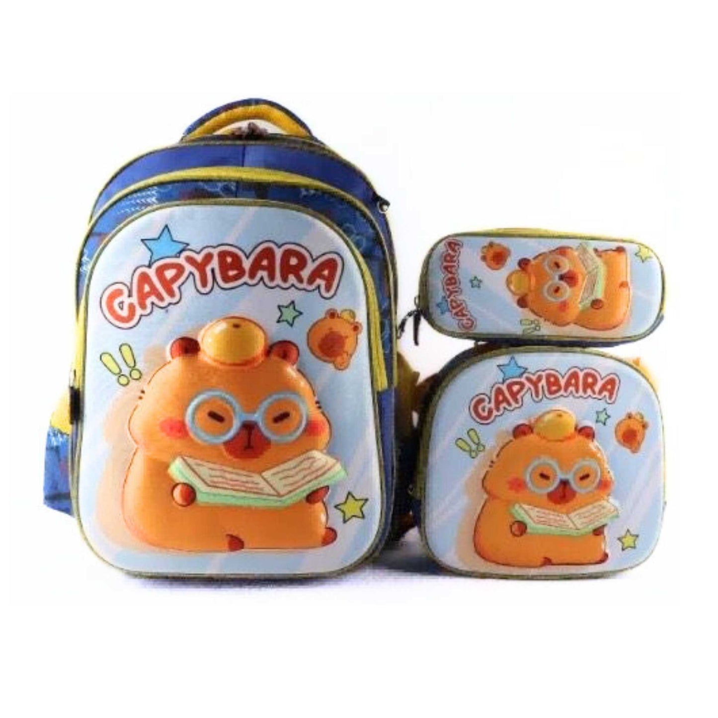 G613 Capybara 3 Piece Backpack set