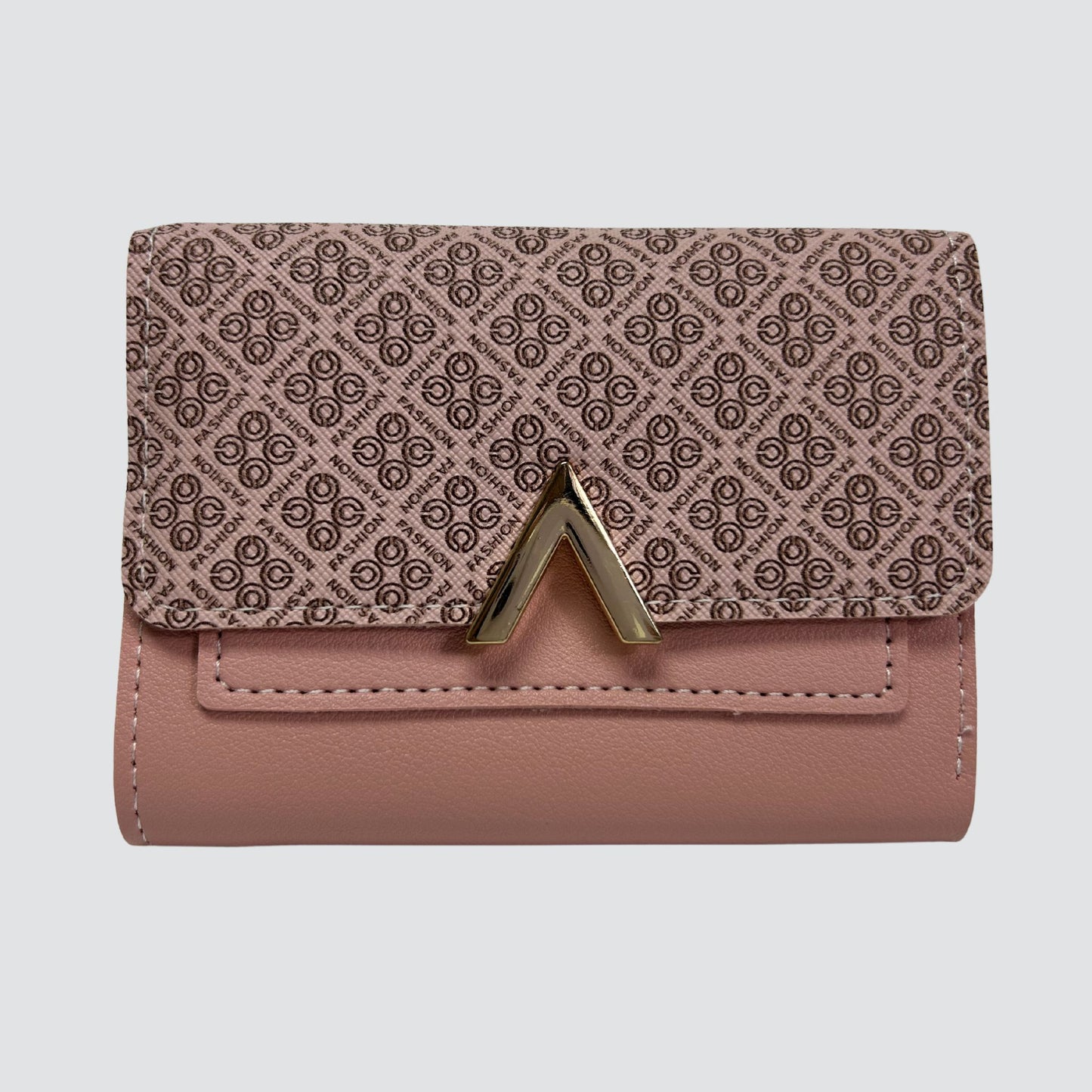 Blush Pink Fashion Trifold Mini Wallet