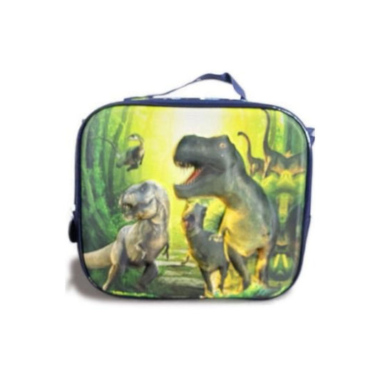 HX01568 Navy Blue Dinosaur Insulated Lunch Bag