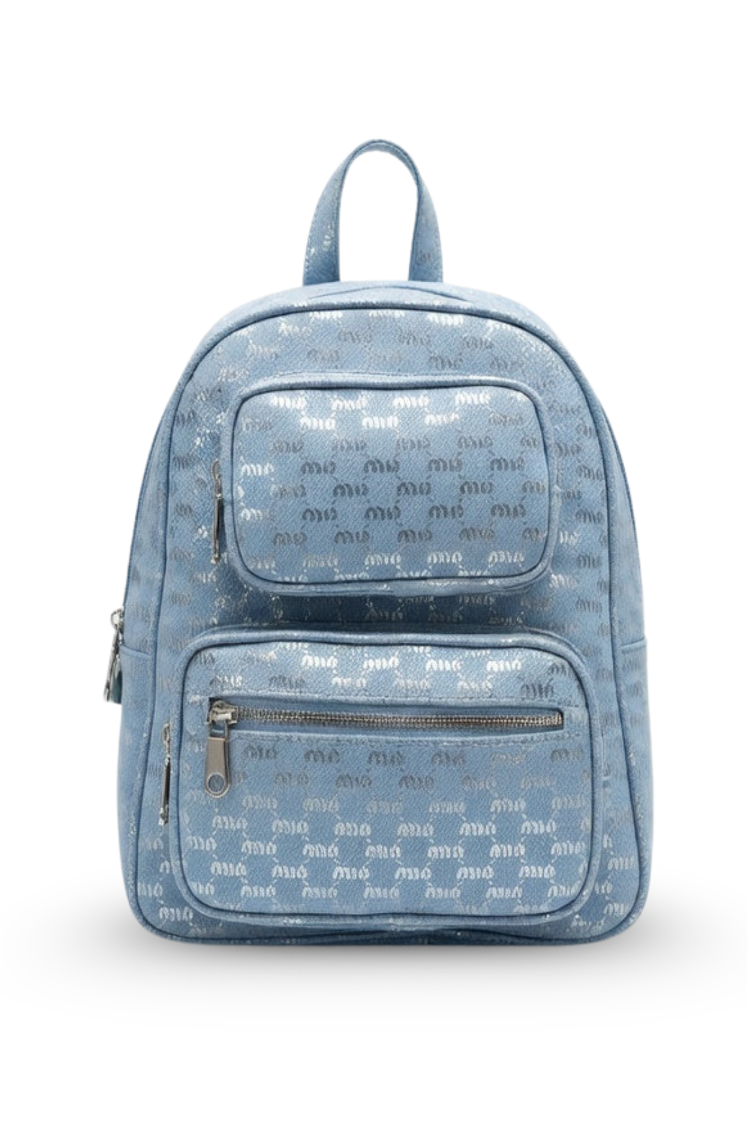 Shiny Patterned Mini Backpack