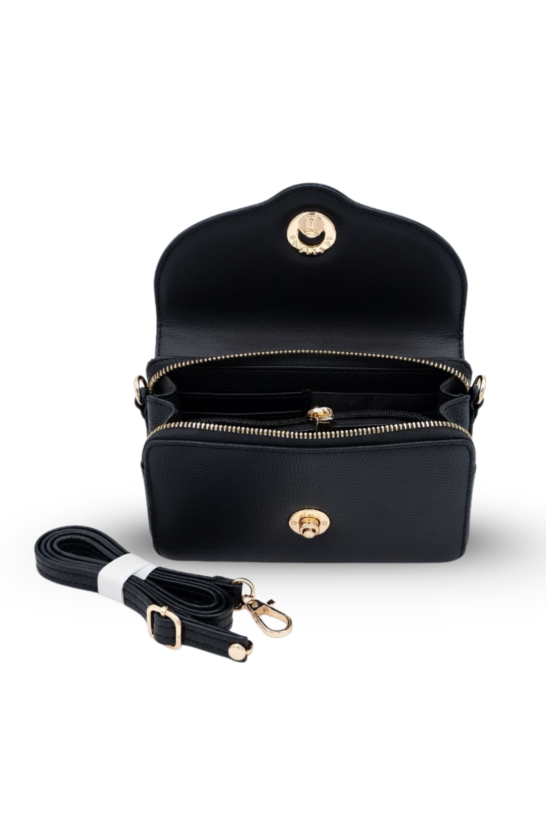 Compact Flap Crossbody Wallet