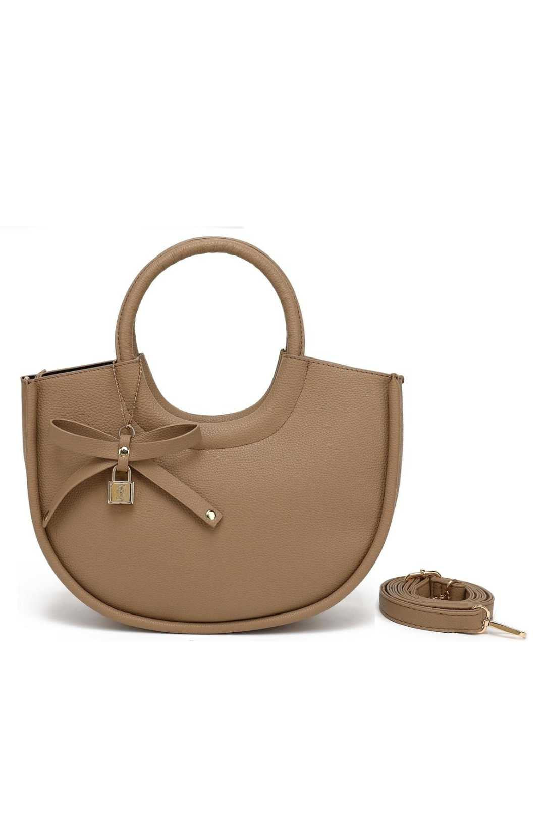 BDS2535 Bosalina Tote Handbag with Bow Keychain