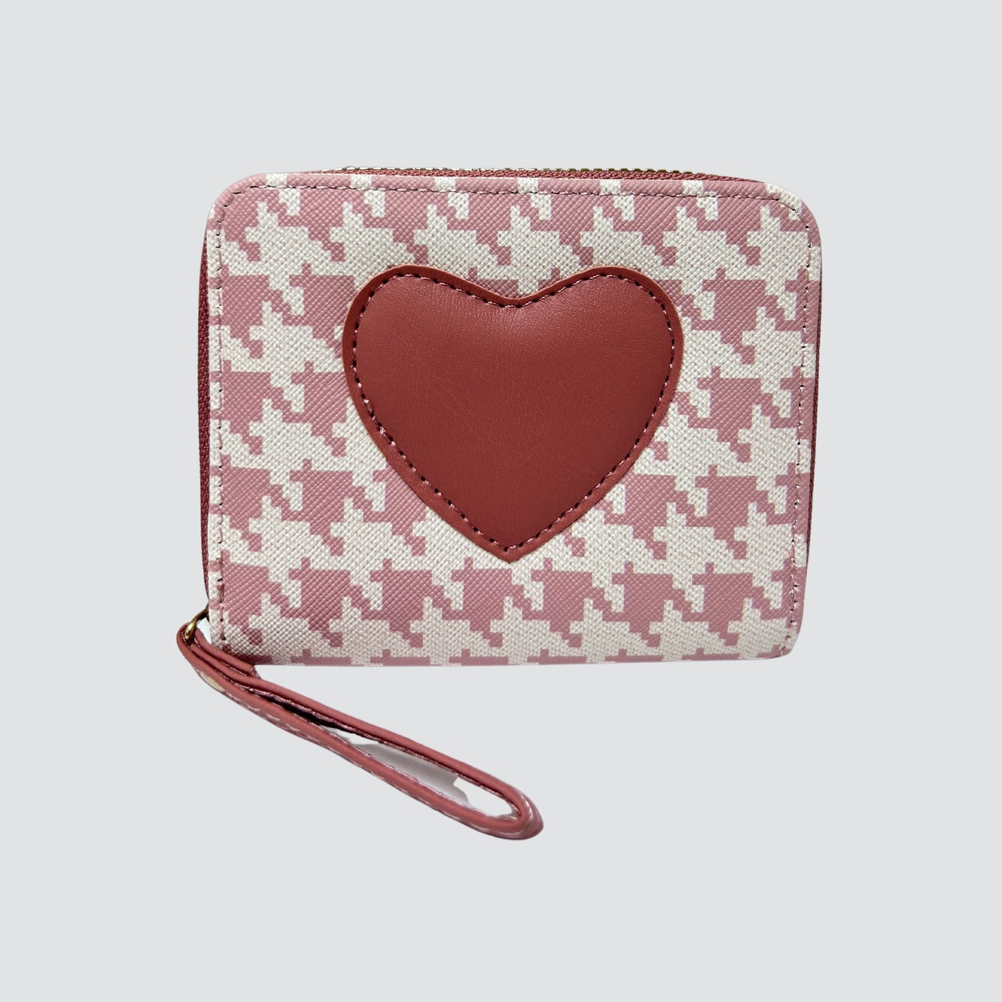Rose Heart Print Mini Wallet