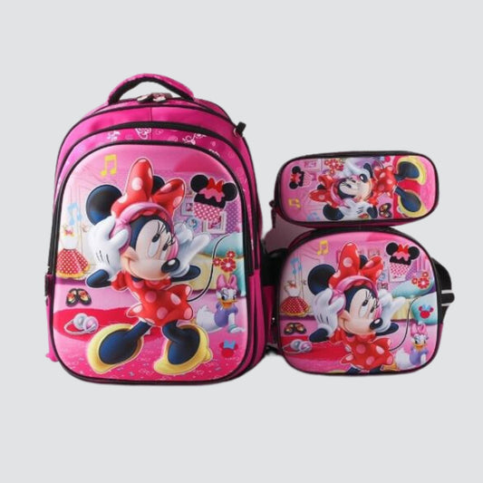 G3026 Minnie Mouse 3-Piece Backpack / Trolley Set
