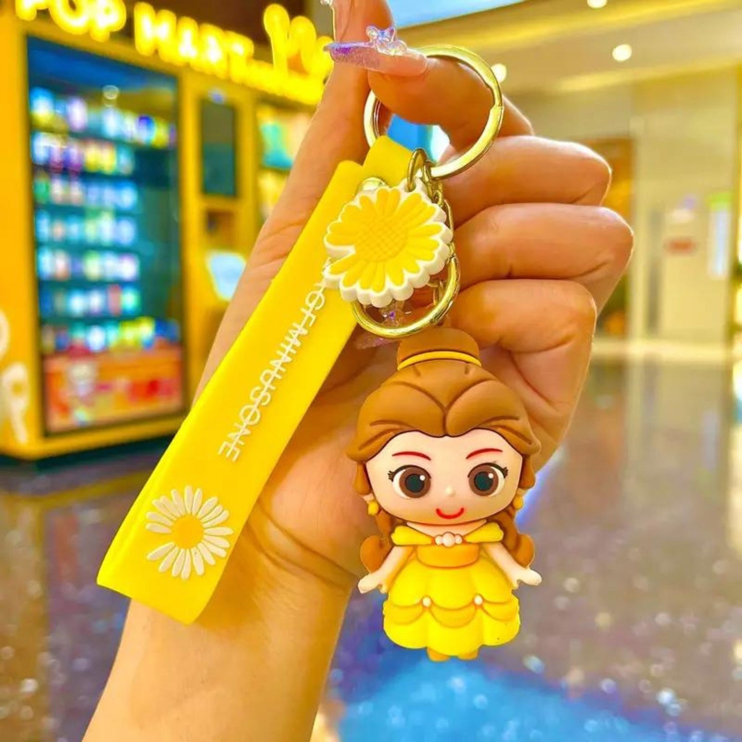 Disney Princess Silicone 3D Keychains