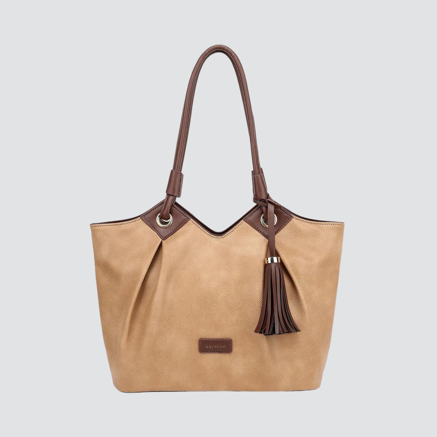 Khaki & Brown Bosalina handbag