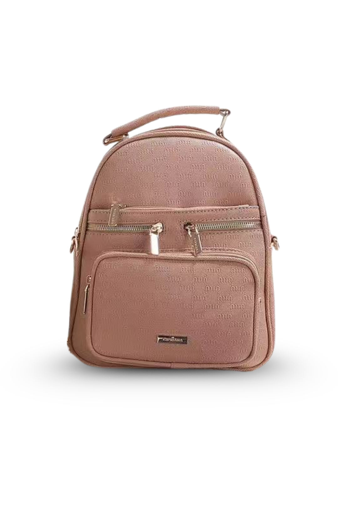 Multi-Zip Mini Backpack with Crossbody Strap