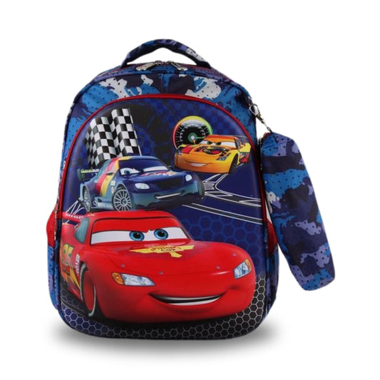 G3129 Cars Backpack & Pencil Case
