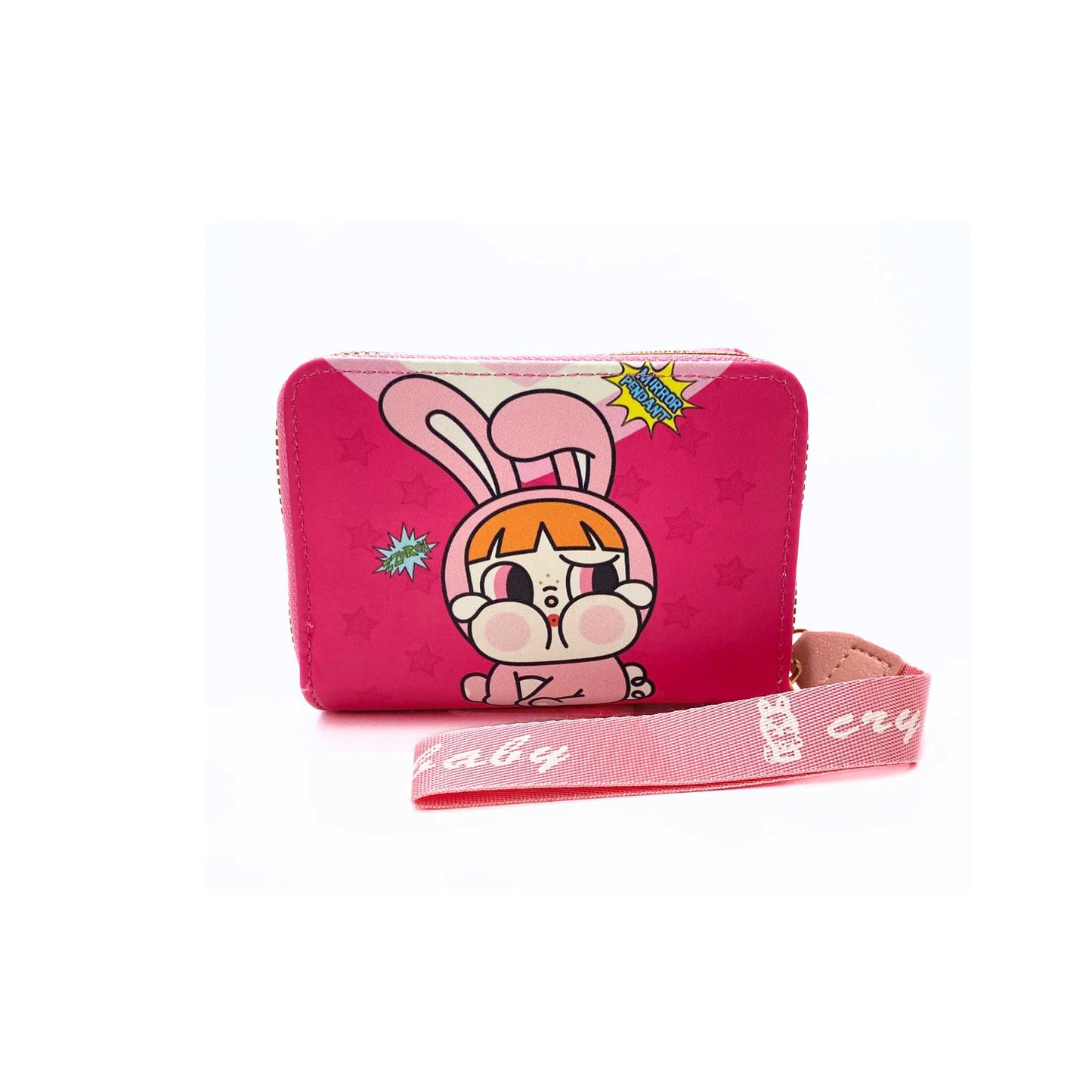S3895 Crybaby Mini Wallet with Wristlet strap