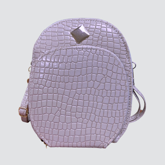 Lilac Rounded Crossbody Bag
