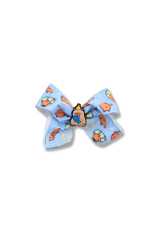 075 20 Capybara Bow Hair Clip