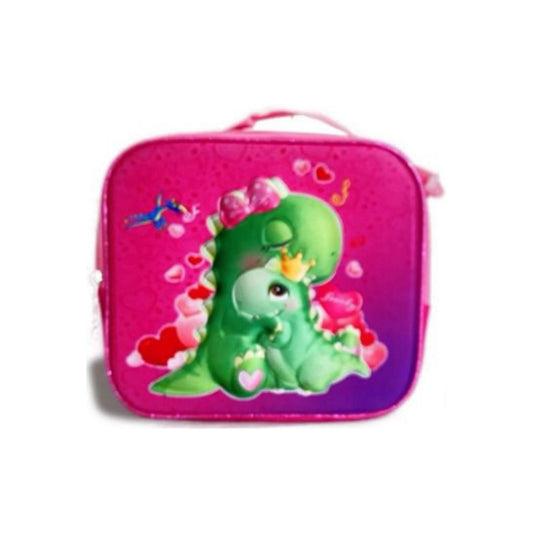 HX01568 Girls Dinosaur Insulated Lunch Bag