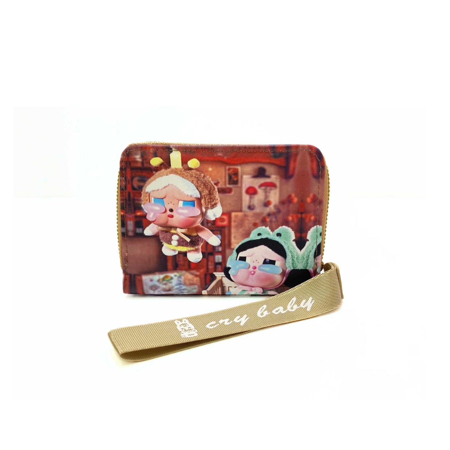 S3895 Crybaby Mini Wallet with Wristlet strap
