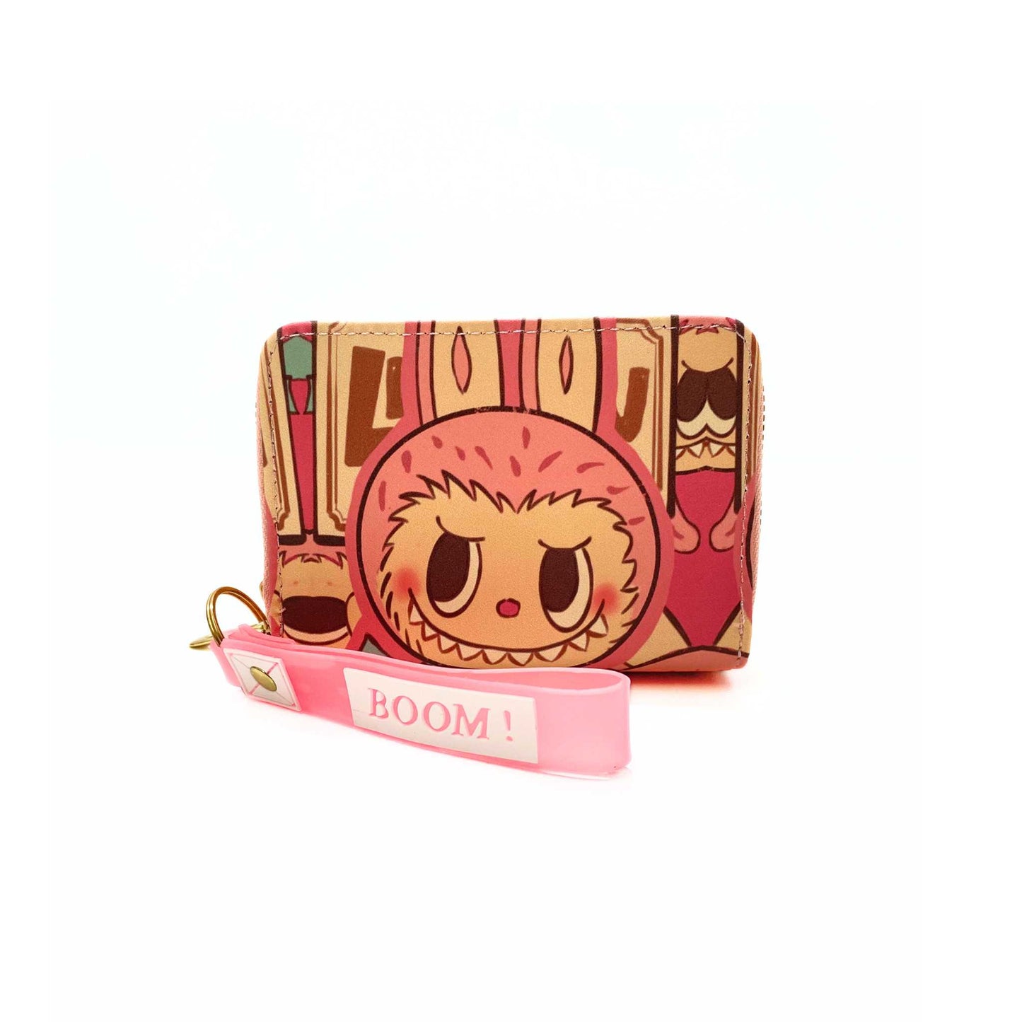 S3798 Labubu Mini Wallet with Wristlet strap