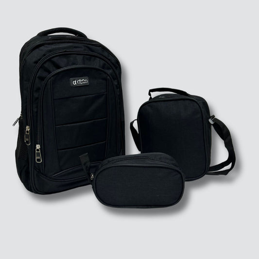 AL101 Alpha Black Backpack Set