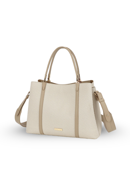 Bosalina Textured Dual Handle Shoulder Bag