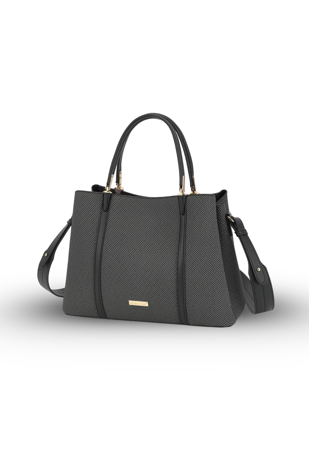 Bosalina Textured Dual Handle Shoulder Bag