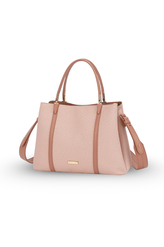Bosalina Textured Dual Handle Shoulder Bag