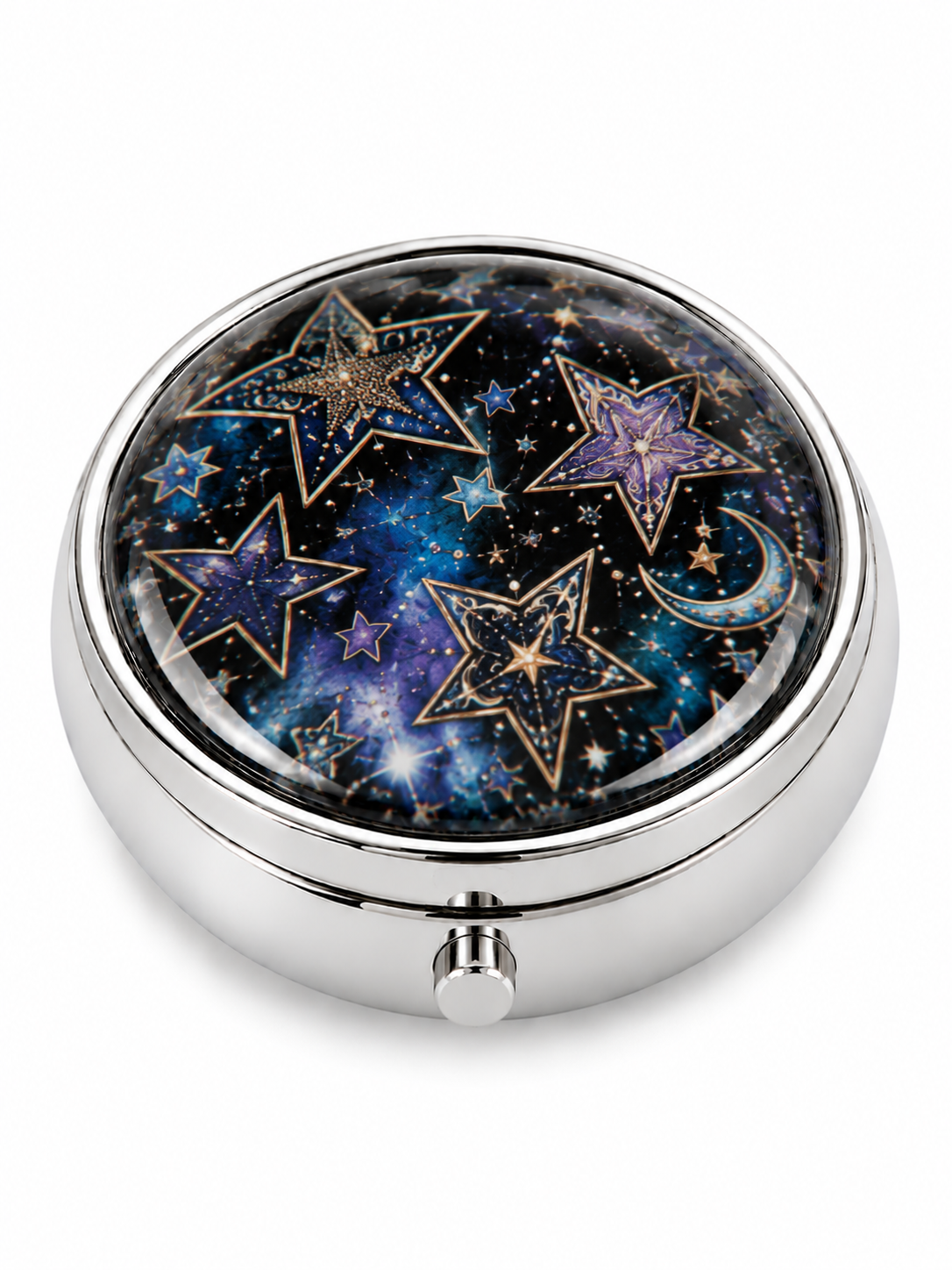 Silver Compact Mirror