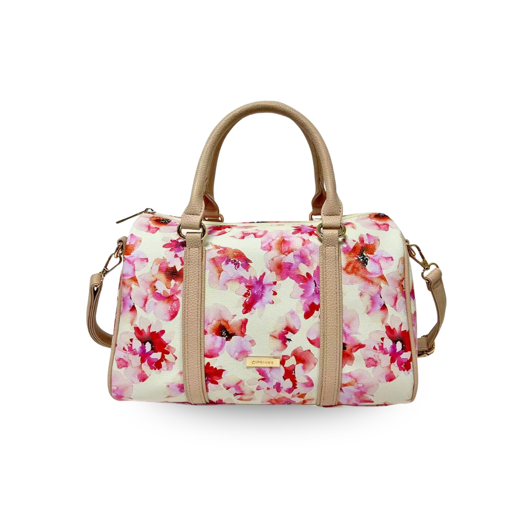 Bosalina Floral Print Satchel Bag