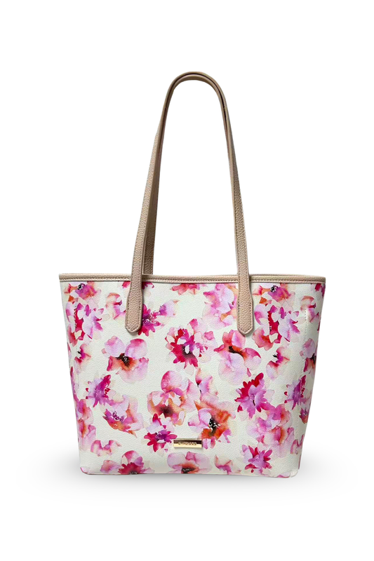 Floral Print Tote Bag