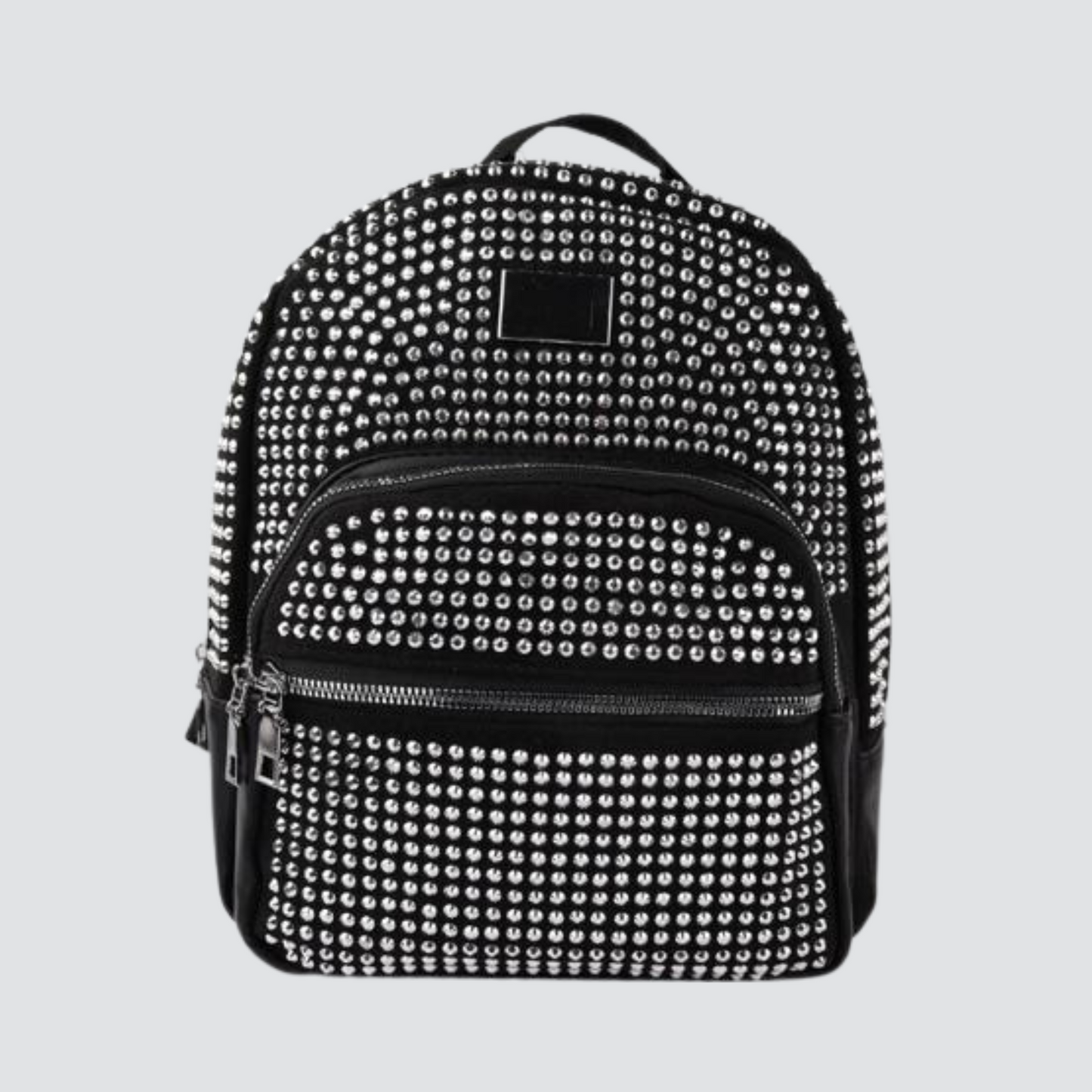 Black Mini Rhinestone Fashion Backpack