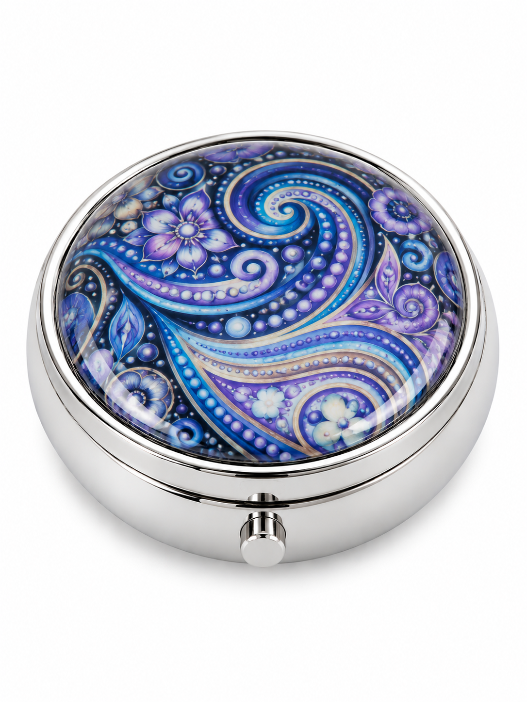 Silver Compact Mirror