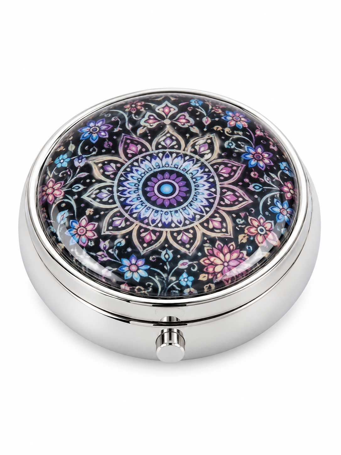 Silver Compact Mirror