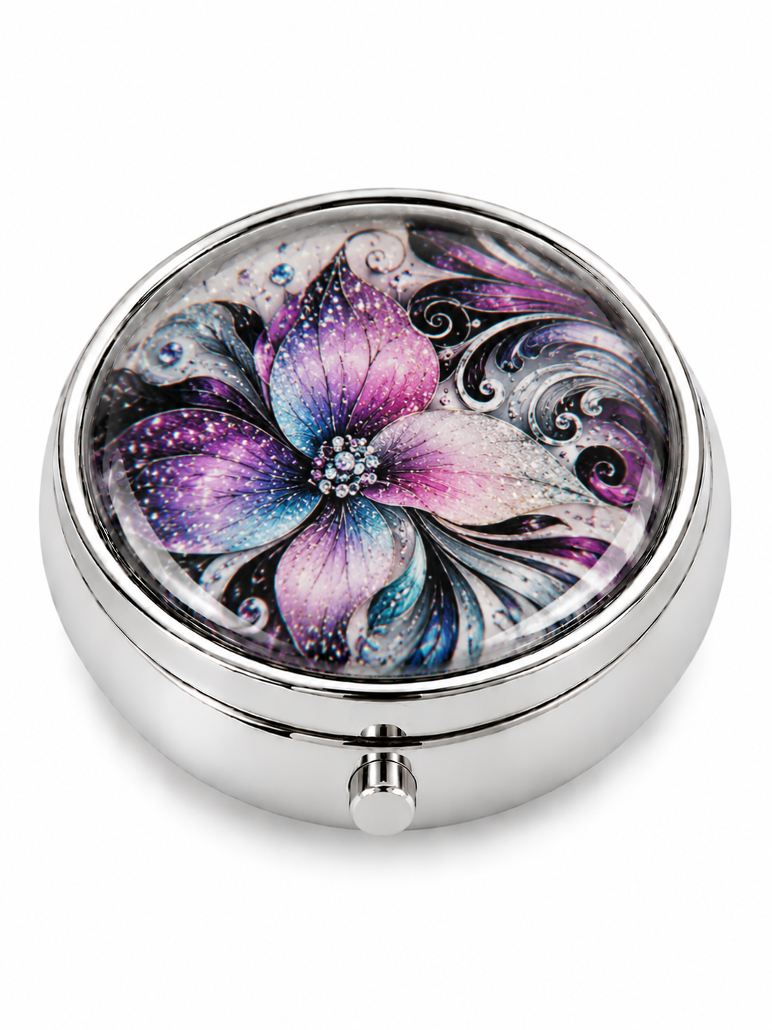 Silver Compact Mirror