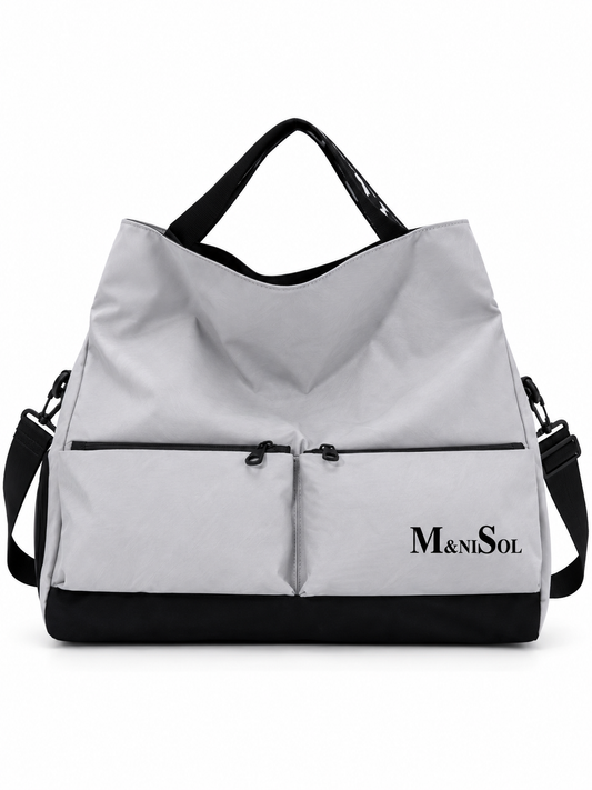M&NiSol Multi-Pocket Tote Bag with Adjustable Shoulder Strap