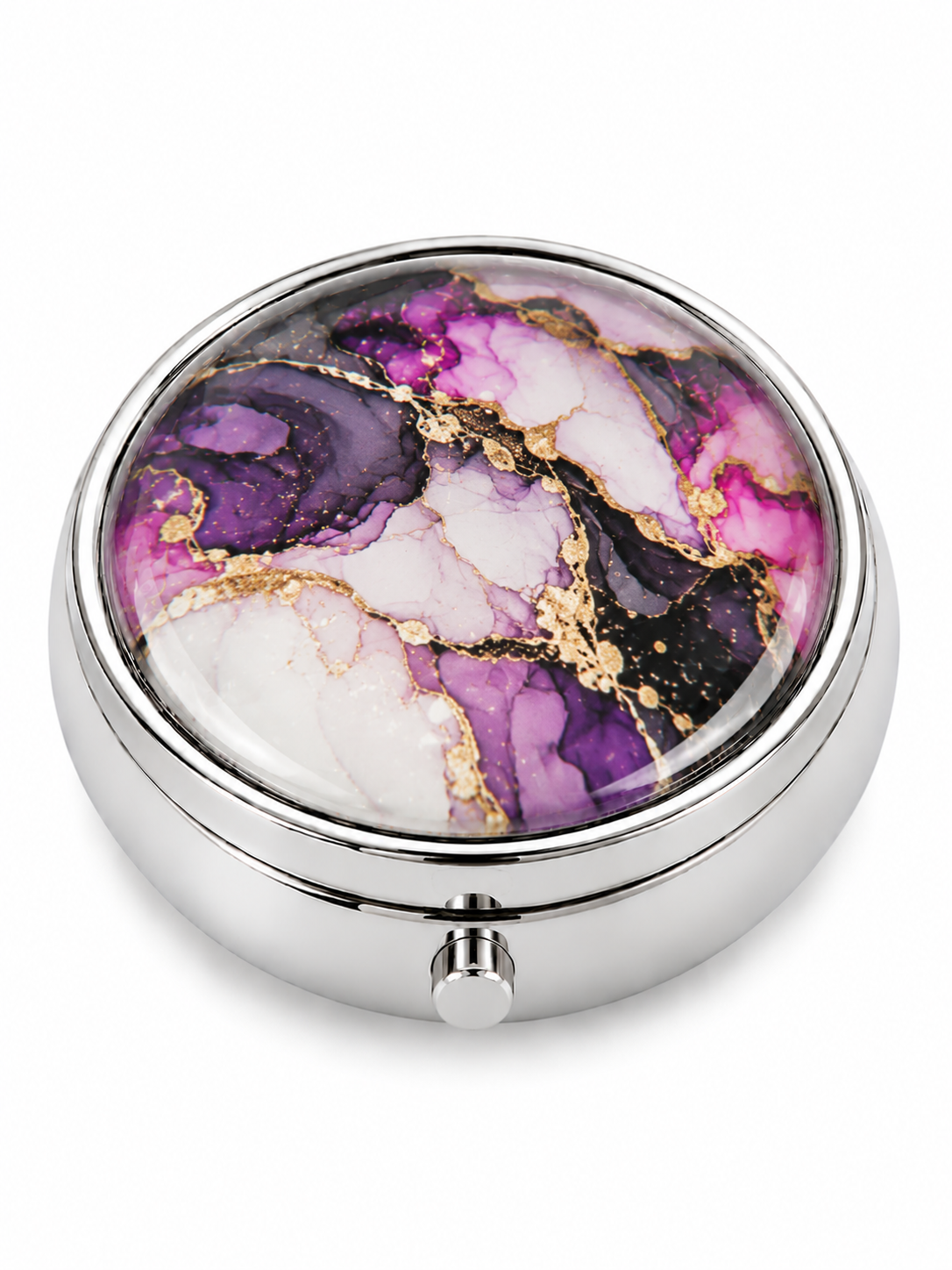Silver Compact Mirror