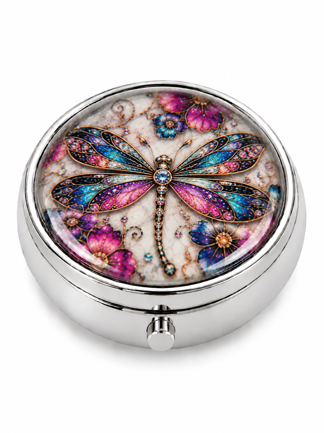 Silver Compact Mirror