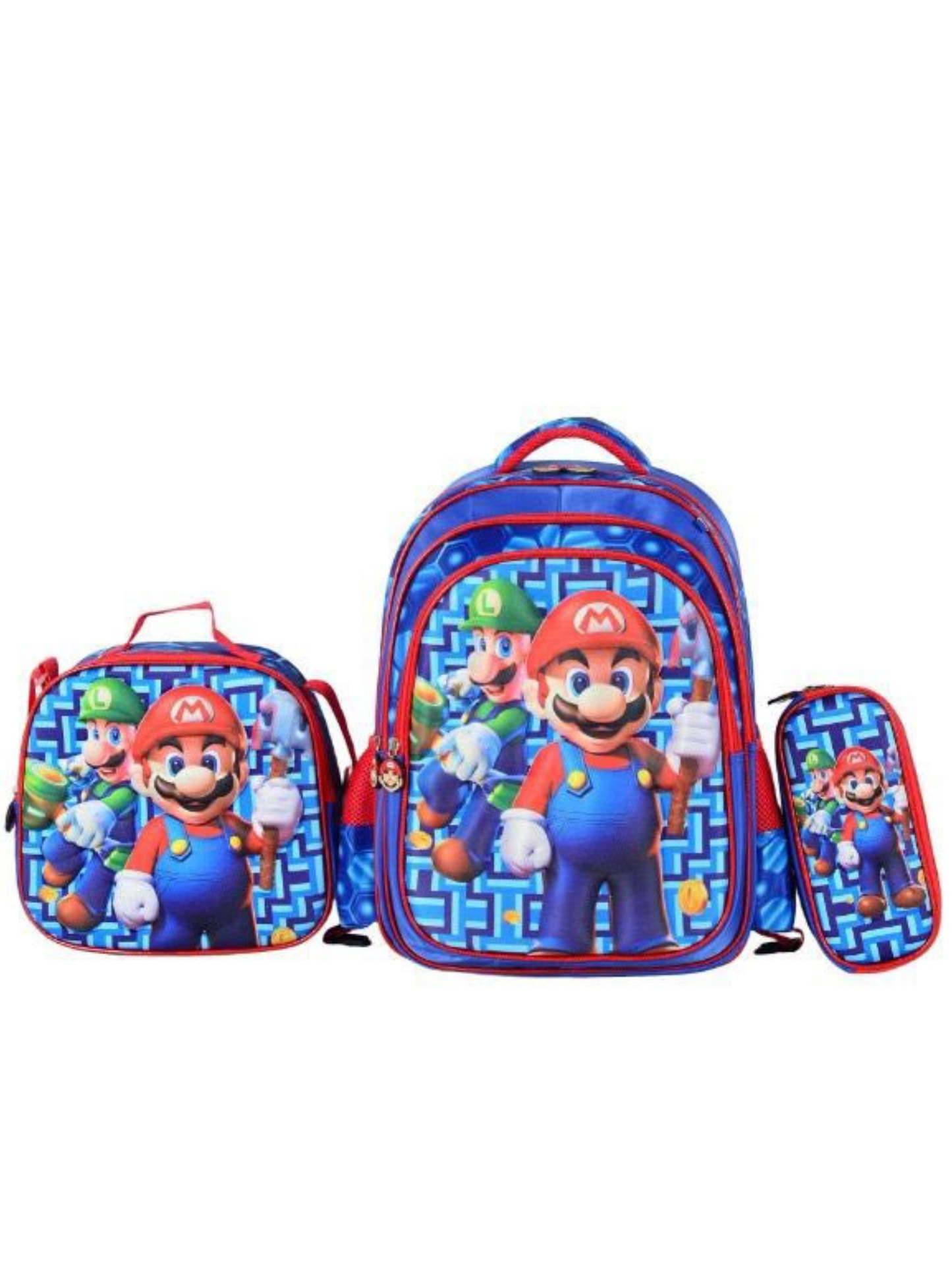 Kids 3-Piece Bag Set-Backpack, Lunch bag, & Pencil Case