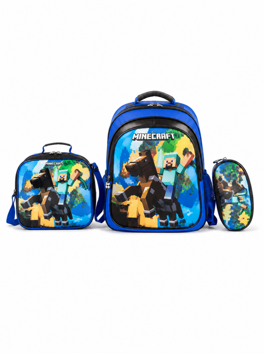 Boys School Backpack Set with Lunch bag & Pencil case