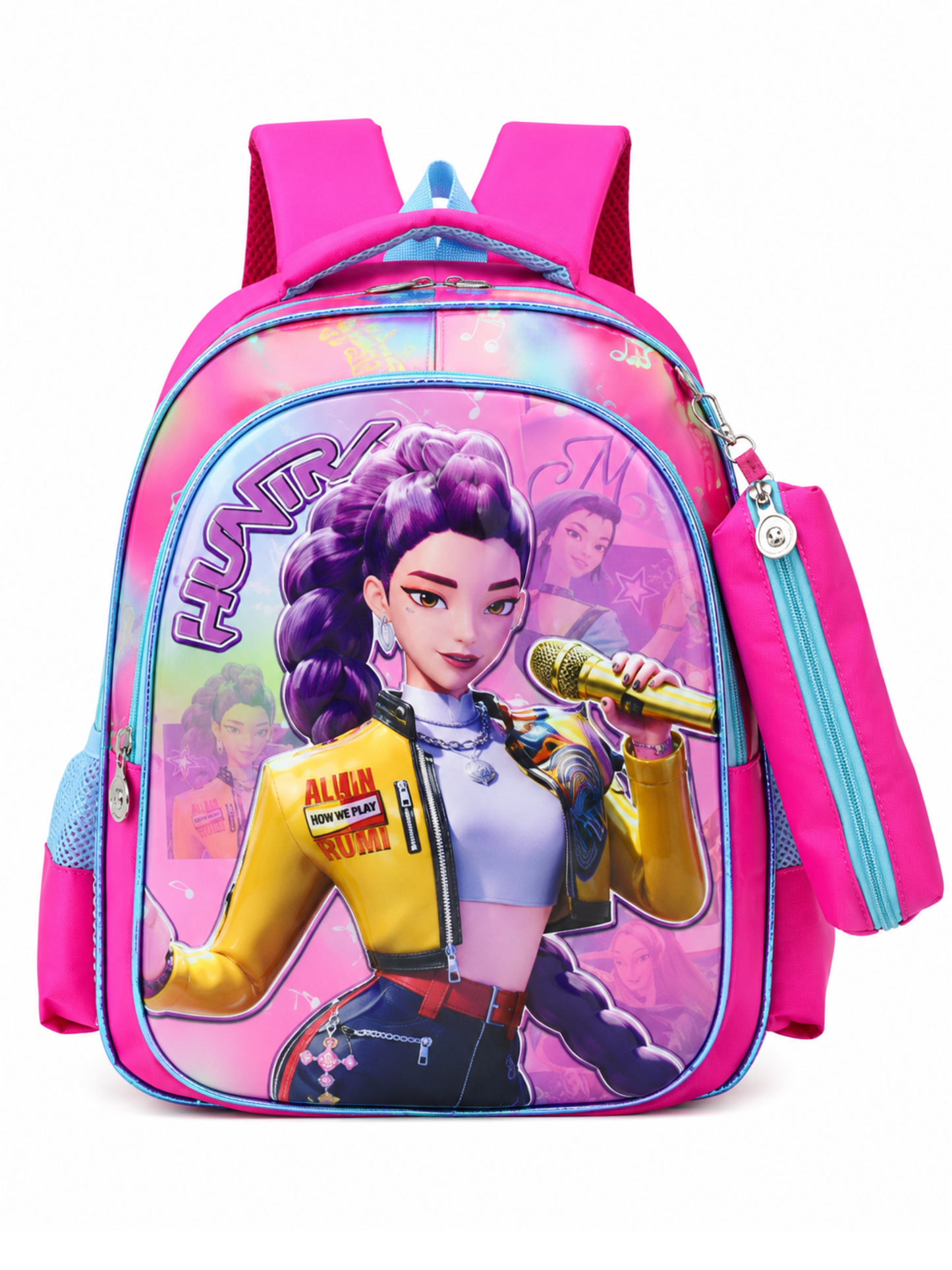 Girls - Kids School Backpack Colorful Character Design