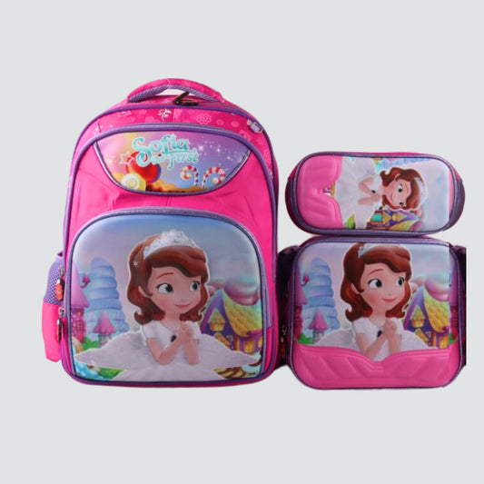 3625 Sofia The First 3-Piece Backpack / Trolley Set