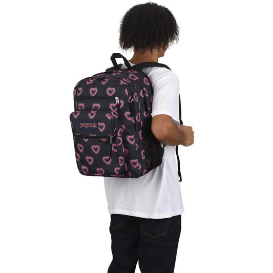 Jansport Big Student Happy Hearts Black