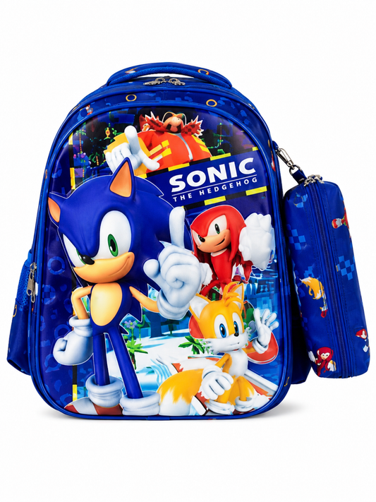 Kids Character School Backpacks with Matching Pencil Case