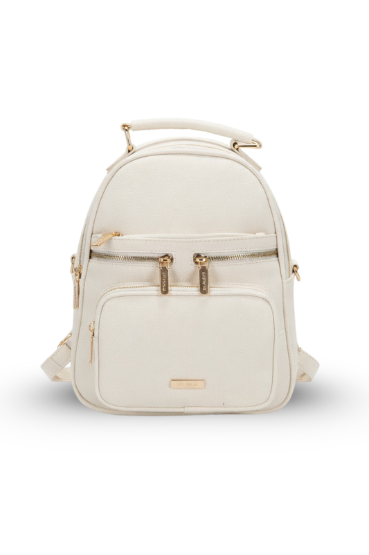 Multi-Zip Mini Backpack with Crossbody Strap