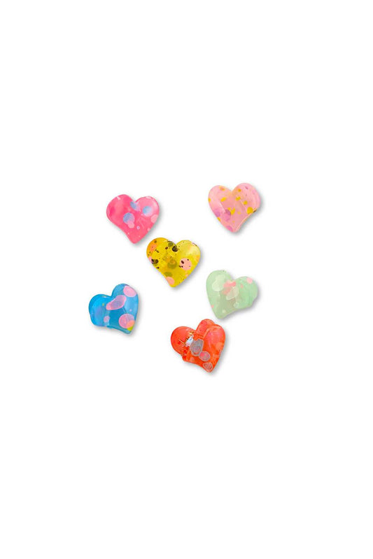 165 20 6 Piece Heart Clips Set