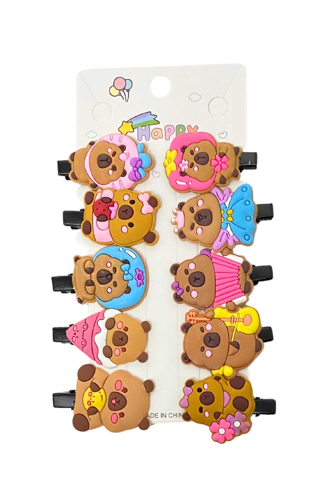 160 20 Capybara Hair Clips